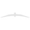 Ekena Millwork Archdale Architectural Grade PVC Gable Bracket, 108"W x 18"H x 2"D x 6"F, 4/12 Pitch GBP108X18X0206ARC00 - alternate 3